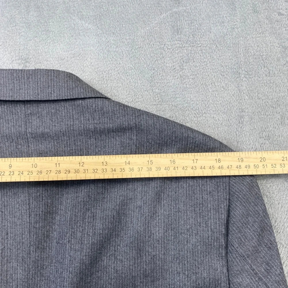 Jos. A.‎ Bank Suit Mens 39L Grey Wool Cashmere Slim Fit 2-Button Micro-Stripe
